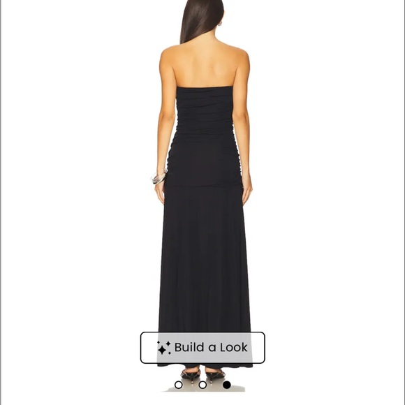 Superdown NWT Marlett Black Strapless Maxi Dress - Picture 2 of 7
